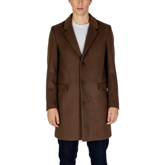 Antony Morato Brown Polyester Jacket Antony Morato Dark Slate Gray