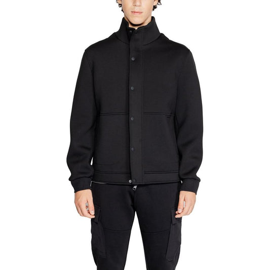 Antony Morato Black Polyester Jacket Antony Morato Black