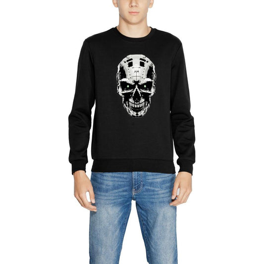 Antony Morato Black Cotton Sweater Antony Morato Gray