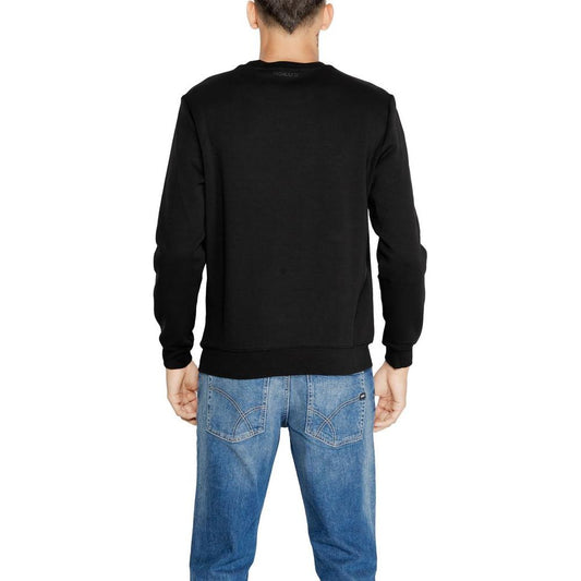 Antony Morato Black Cotton Sweater Antony Morato Dark Slate Gray