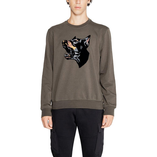 Antony Morato Green Cotton Sweater Antony Morato Dim Gray