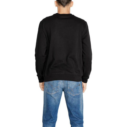 Antony Morato Black Cotton Sweater Antony Morato Dark Slate Gray