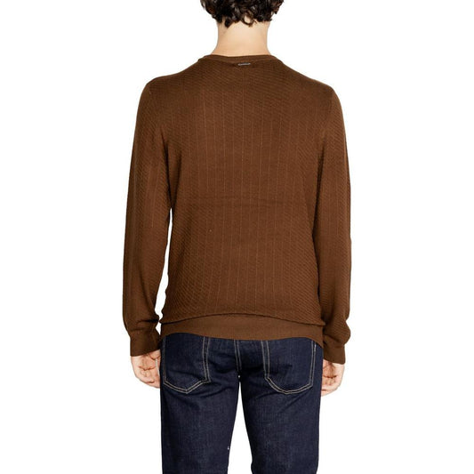 Antony Morato Brown Viscose Sweater Antony Morato Saddle Brown