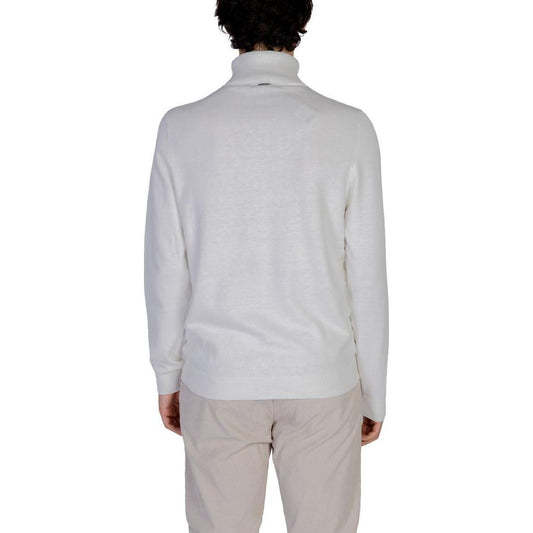 Antony Morato White Cotton Sweater Antony Morato Gray