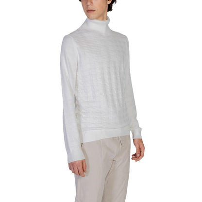 Antony Morato White Cotton Turtleneck