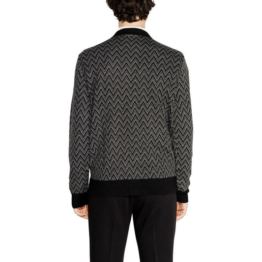 Antony Morato Black Mohair Cardigan Antony Morato Black
