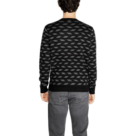 Antony Morato Black Acrylic Sweater Antony Morato Dark Slate Gray