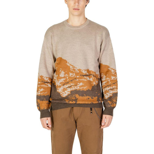 Gianni Lupo Brown Acrylic Sweater Gianni Lupo Rosy Brown