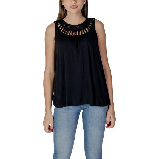 B.Young Black Viscose Tops & T-Shirt B.Young Tan