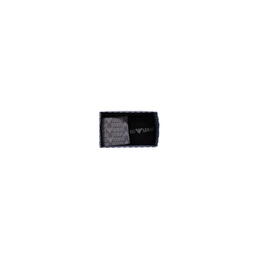 Emporio Armani Underwear Black Cotton Sock Emporio Armani Underwear Black