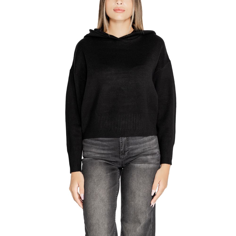 Vero Moda Black Viscose Hoodie