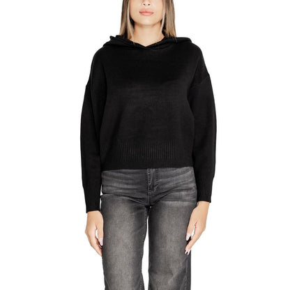 Vero Moda Black Viscose Hoodie