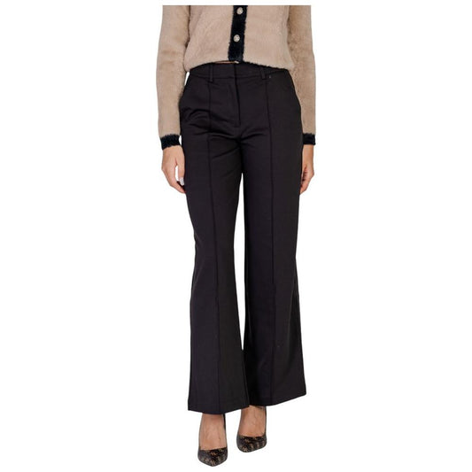 ICHI Black Polyester Jeans & Pant ICHI Black