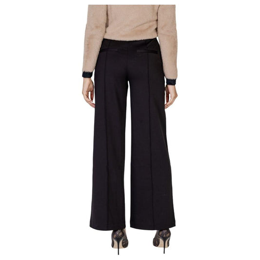 ICHI Black Polyester Jeans & Pant ICHI Black