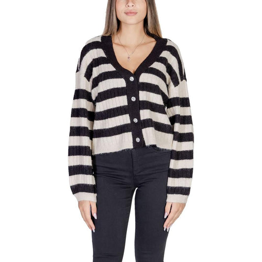Vero Moda Beige Polyester Cardigan
