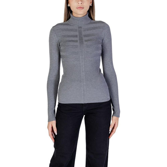 Morgan De Toi Gray Viscose Sweater Morgan De Toi Slate Gray
