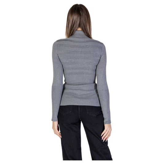 Morgan De Toi Gray Viscose Sweater Morgan De Toi Slate Gray