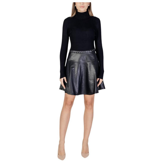 Morgan De Toi Black Viscose Dress Morgan De Toi Dark Slate Gray