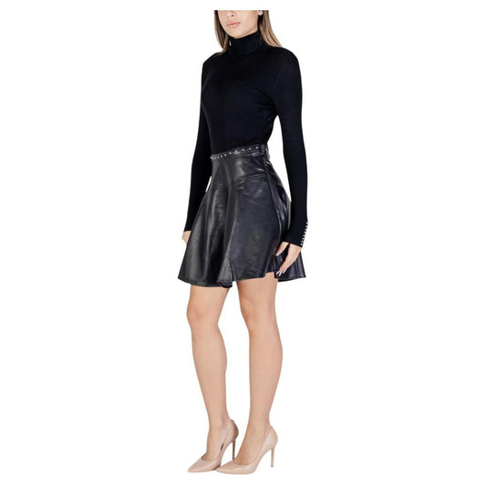 Morgan De Toi Black Viscose Dress Morgan De Toi Dark Slate Gray