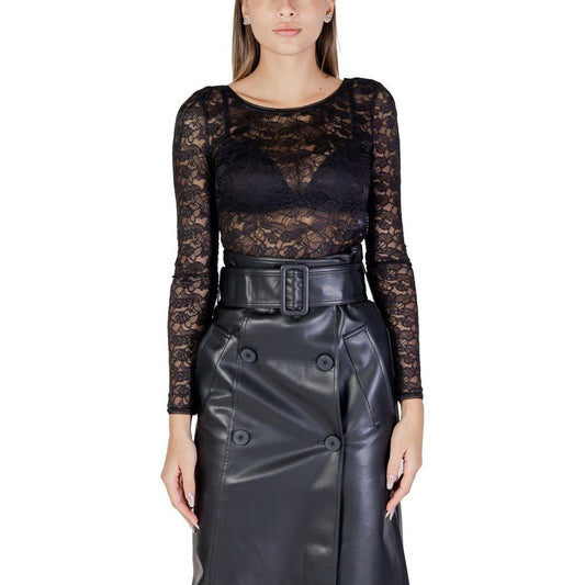 Morgan De Toi Black Polyamide Tops & T-Shirt