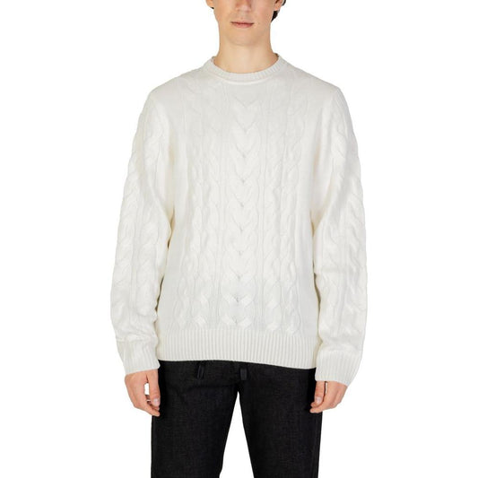 Hamaki-Ho White Acrylic Sweater Hamaki-Ho Light Gray