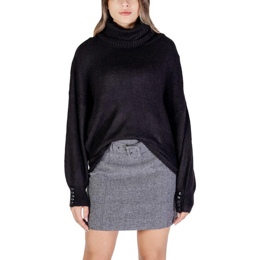ICHI Black Acrylic Sweater ICHI Black