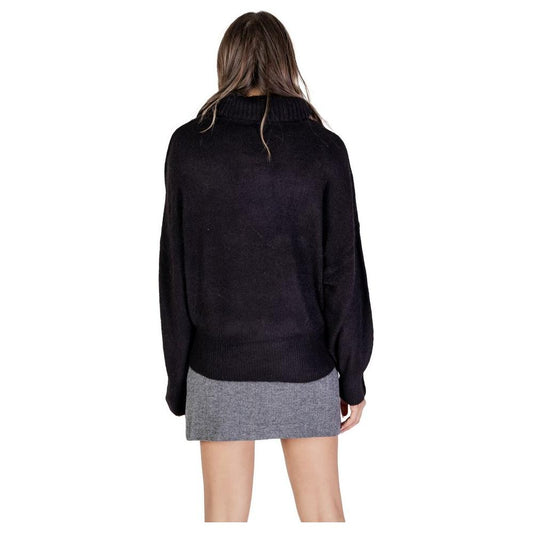 ICHI Black Acrylic Sweater ICHI Black