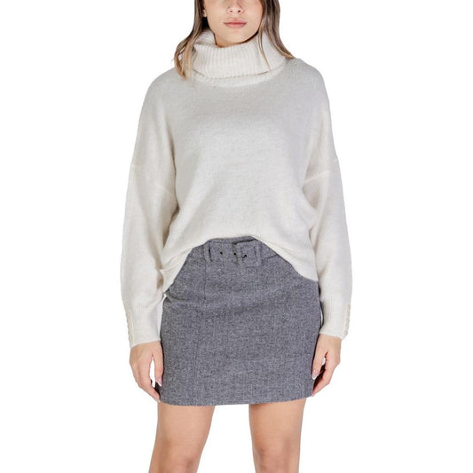ICHI Cream Acrylic Sweater ICHI Gray