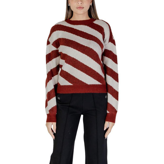 Vero Moda Bordeaux Recycled Polyester Sweater Vero Moda Gray