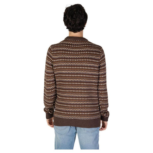 Only & Sons Brown Cotton Sweater Only & Sons Dark Slate Gray