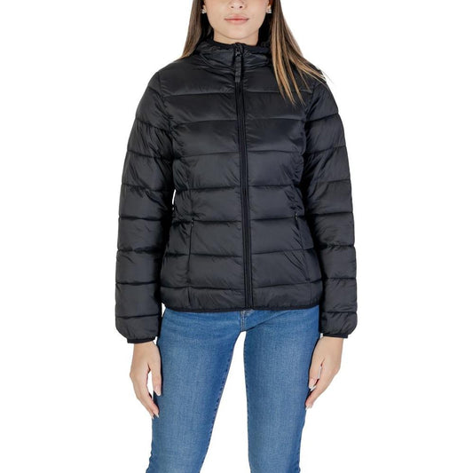 B.Young Black Nylon Jackets & Coat B.Young Dark Slate Gray