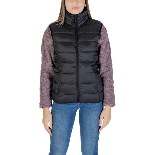 B.Young Black Nylon Jackets & Coat B.Young Dark Slate Gray