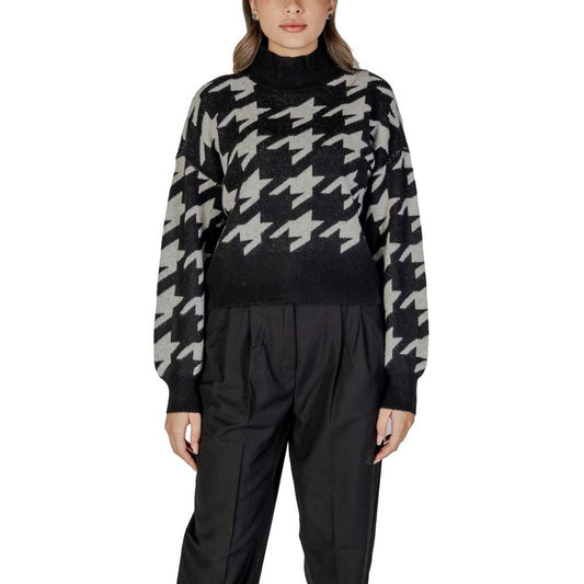 Vero Moda Black Acrylic Sweater Vero Moda Black