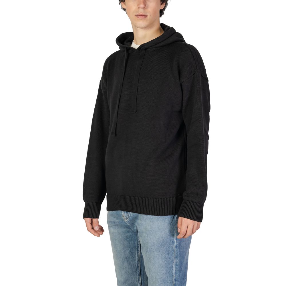 Underclub Black Cotton Sweatshirt