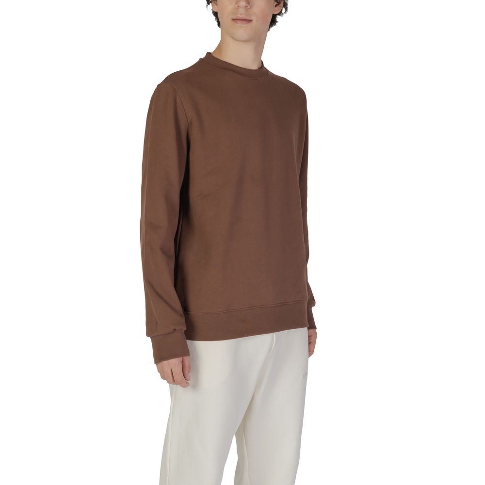 Underclub Brown Cotton Sweatshirt