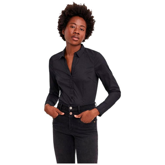Vero Moda Black Cotton Tops & T-Shirt Vero Moda Black