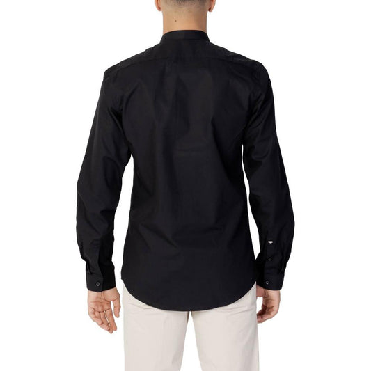 Antony Morato Black Cotton Shirt Antony Morato Gray