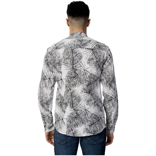 Antony Morato Black Linen Shirt Antony Morato Gray