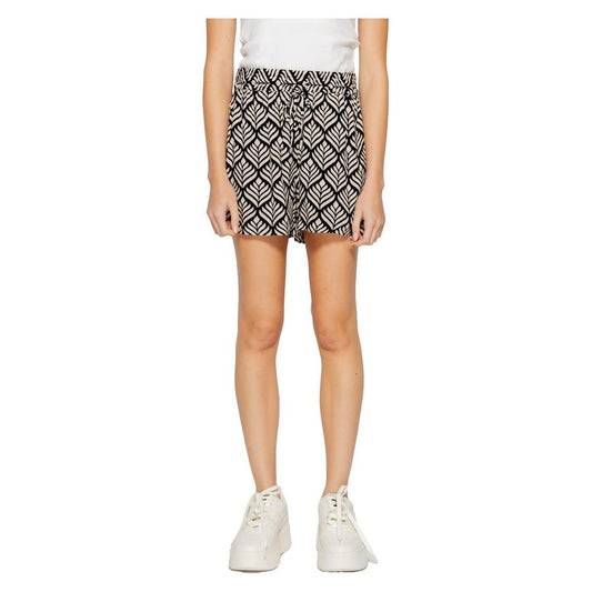 Jacqueline De Yong Black Viscose Short Jacqueline De Yong Tan
