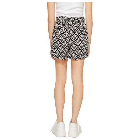Jacqueline De Yong Black Viscose Short Jacqueline De Yong Tan