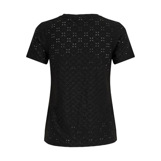 Jacqueline De Yong Black Polyester Tops & T-Shirt Jacqueline De Yong Black
