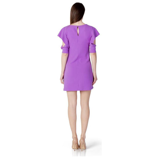 Rinascimento Purple Polyester Midi RI-11296000151-IT38|XS