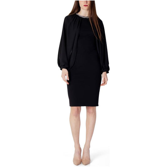 Rinascimento Black Polyester Dress Rinascimento Gray