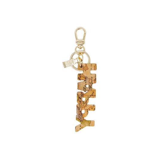 Alviero Martini Prima Classe Beige Polyester Keychain Alviero Martini Prima Classe Dark Khaki