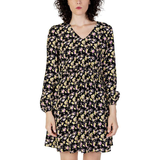 Jacqueline De Yong Black Viscose Dress Jacqueline De Yong Black