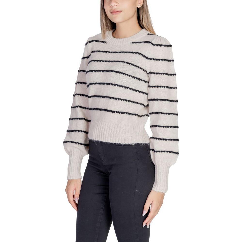 Jacqueline De Yong Gray Polyester Sweatshirt