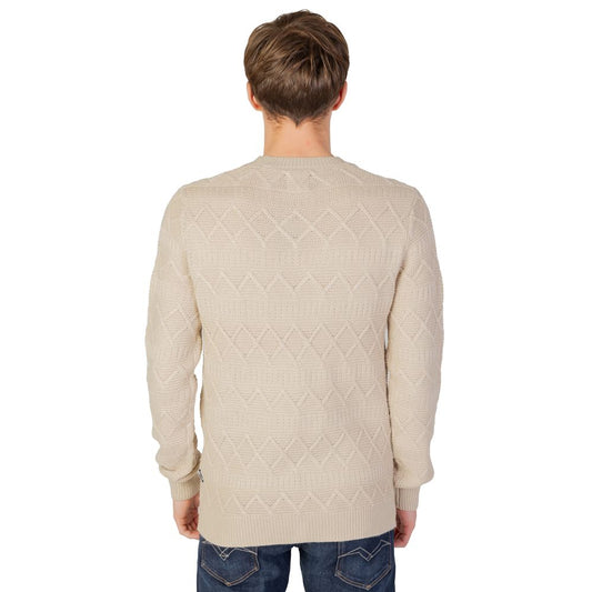 Only & Sons Beige Acrylic Sweater Only & Sons Gray
