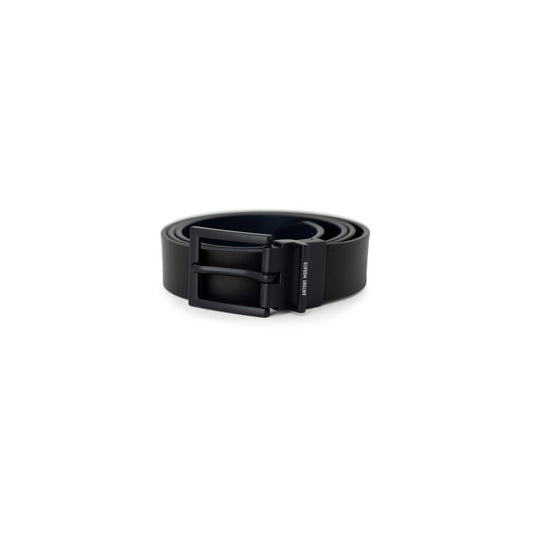 Antony Morato Black Leather Belt Antony Morato Dark Slate Gray