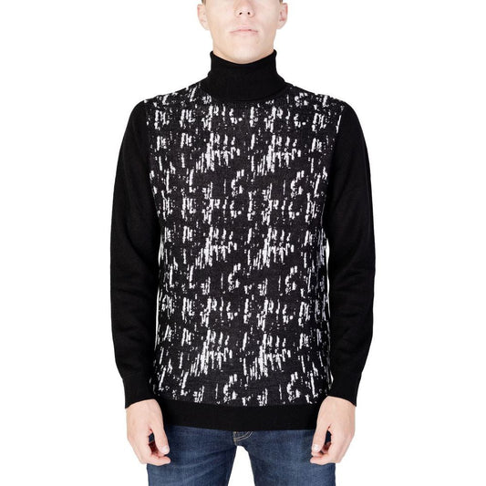 Antony Morato Black Wool Sweater Antony Morato Light Gray