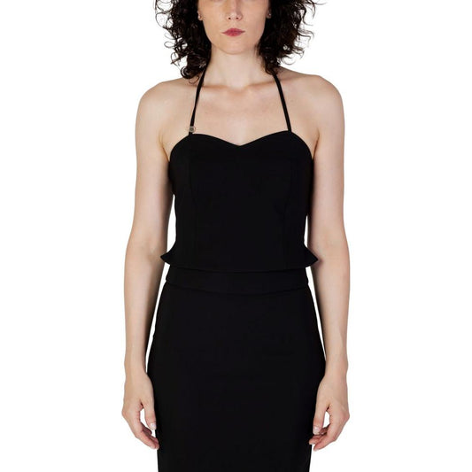 Rinascimento Black Polyester Tops & T-Shirt Rinascimento Tan